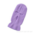 Drie-holes gebreide hoed Balaclava